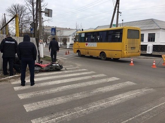 скутер, автобус, аввария, ДТП. пострадавший