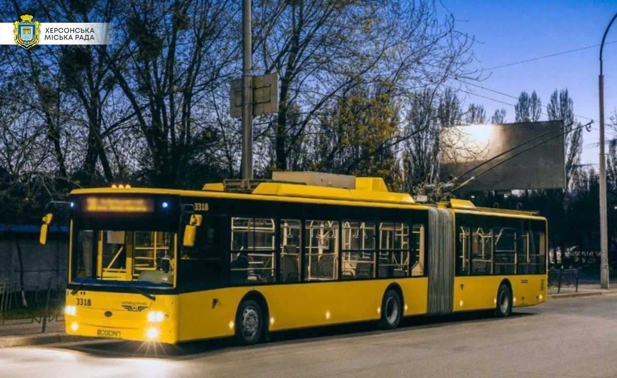 тролейбус, маршрут, робота