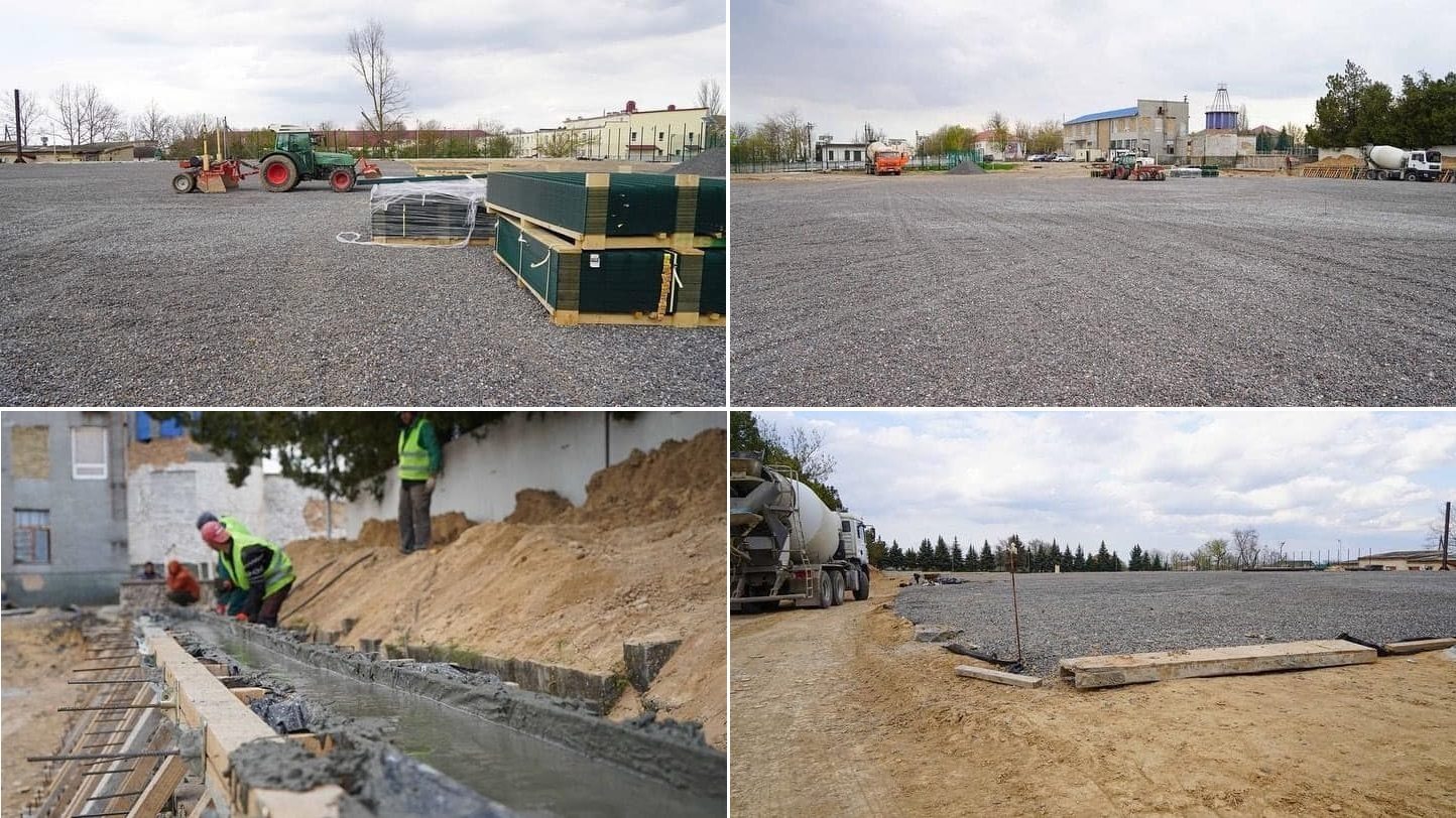 чернобаевка, стадион, строительство