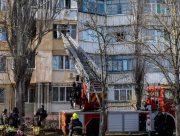 Херсонські рятувальники загасили балкони на 3 та 5 поверхах багатоквартирного житлового будинку
