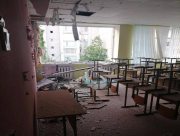 Російські війська пошкодили навчальний заклад у Корабельному районі Херсона (ФОТО)