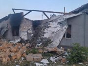 На Херсонщині внаслідок атаки дронів згорів будинок - обійшлося без жертв
