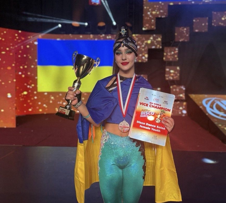 Херсонський, академічний, ліцей, Софія, Олефіренко, чемпіонат, світу, спортивні, танці, IDO, World, Disco, Dance, &, Disco Freestyle Championship, Польщі, міжнародна, арена