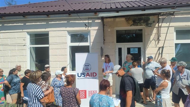 Калинівській, громаді, Херсонщини, жителі, отримали, гуманітарну, допомогу, HEKS, EPER, Коханівка, гігієнічні, набори, паливні, брикети, опалення, осель, зимовий, період