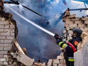 Рятувальники ліквідували пожежі після обстрілів Білозерки Рятувальники ліквідували пожежі після обстрілів Білозерки