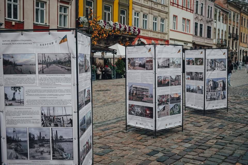 Львові, відкрилася, виставка, Херсон, Зранена спадщина, експозиція, організована, львівським, комунальним, підприємством, Бюро спадщини, Херсонці, висловили, вдячність, Львову, солідарність, підтримку