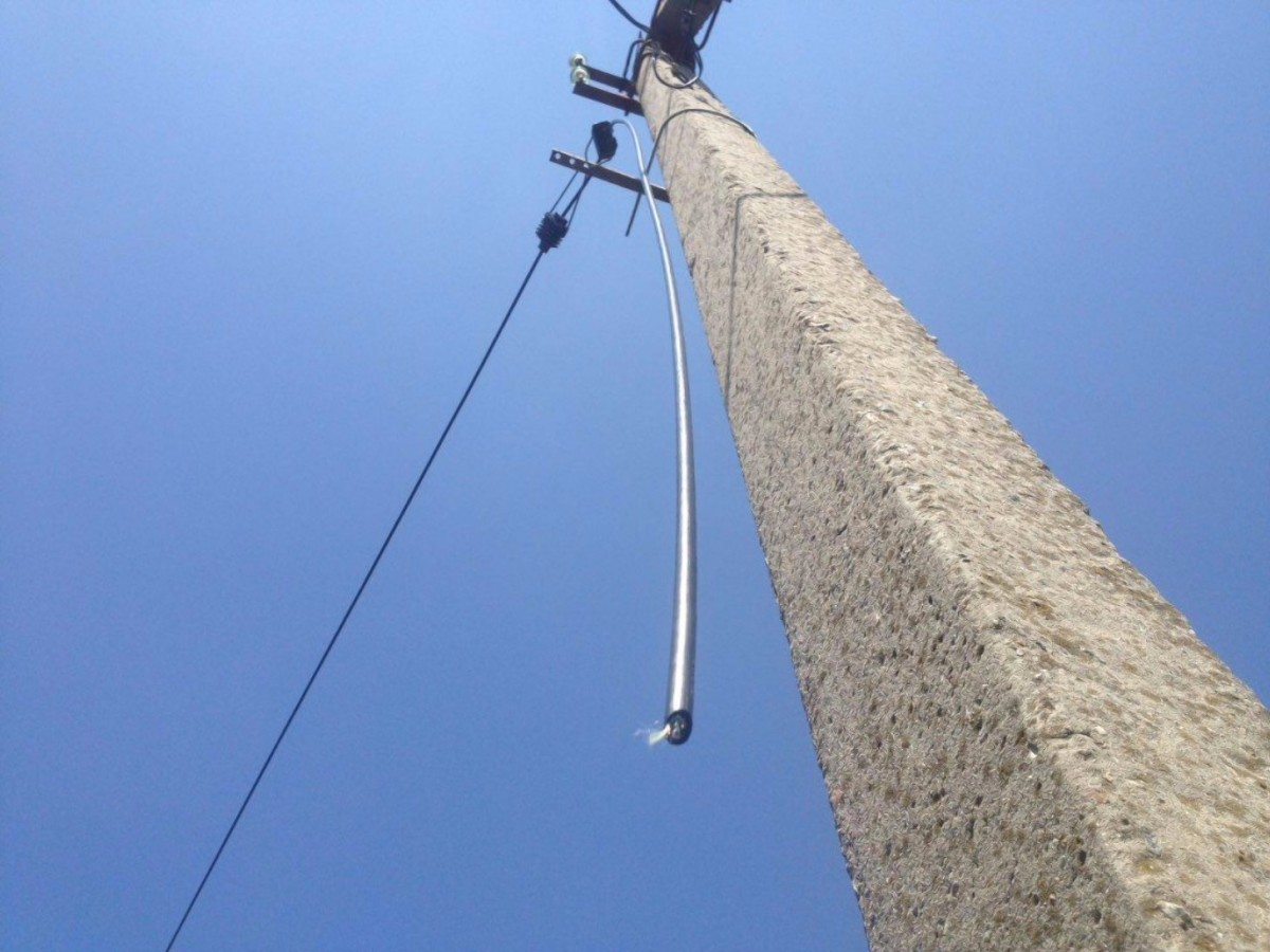 «Херсоноблэнерго»,Херсон,повреждение кабеля