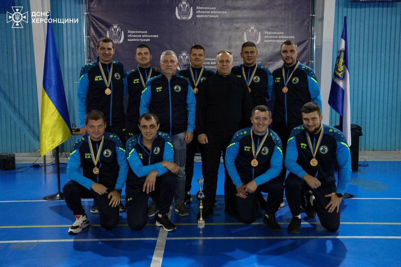 Рятувальники, Херсонщини, вибороли, третє місце, обласному, футбольному, турнірі, Разом до Перемоги, підрозділи Сил оборони, правоохоронці, представники, Херсонської ОВА, Команда, рятувальників, Головного управління, представила Службу, Херсоні, відбувся, обласний, футбольний турнір, присвячений, третій річниці, звільнення, правобережжя Херсонщини