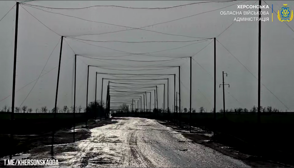Херсонщина, нарощує, антидроновий, захист, ключових, автошляхах, Представники, Херсонської ОВА, заступниця, начальника, адміністрації, Ольга Малярчук, локацій, Дар’ївській громаді, продовжується, облаштування, захисних, сіток, автомобільними, дорогами, убезпечити, водіїв, ударів, ворожих, FPV-дронів